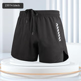 Anti-embarrassment Double-layer Beach Pants Men's Swimming Trunks