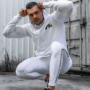 Mans Casual Fashion Sportswear Suit Gym Fitness Tracksuit
