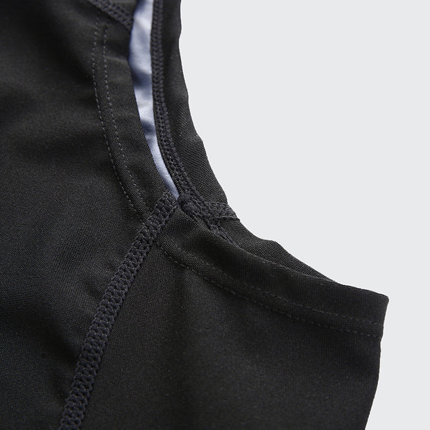Sports sweat suit vest suit