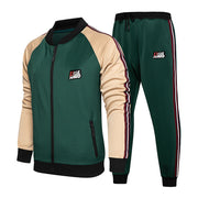 Two-piece set of male tracksuit sports wear fashion