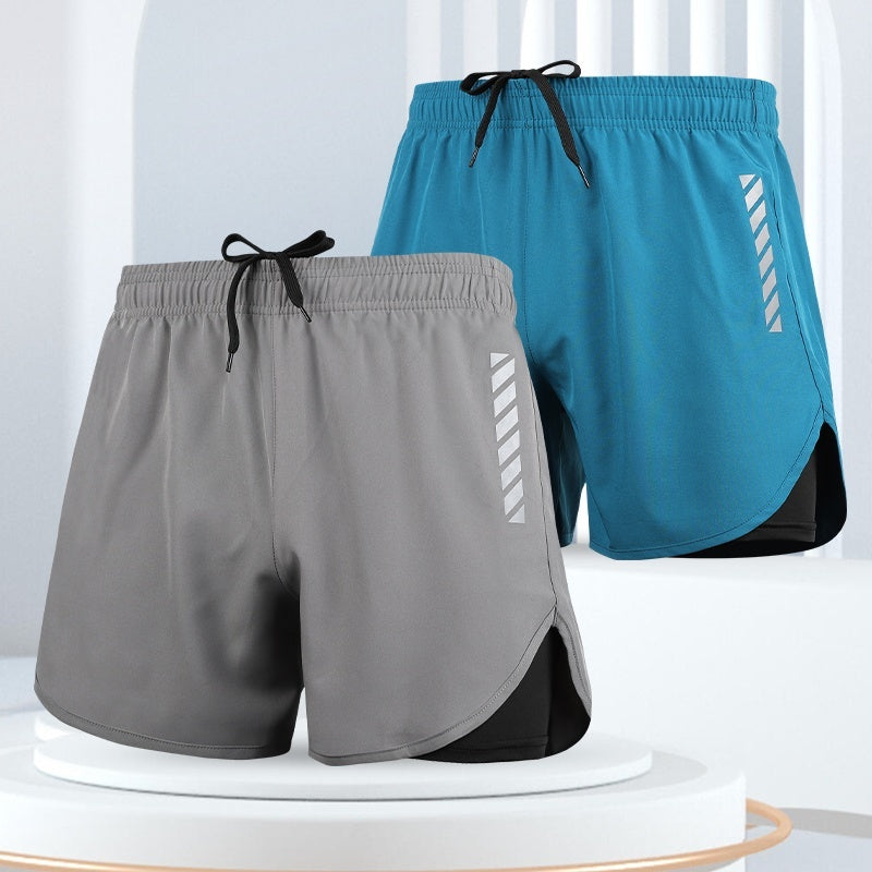 Anti-embarrassment Double-layer Beach Pants Men's Swimming Trunks