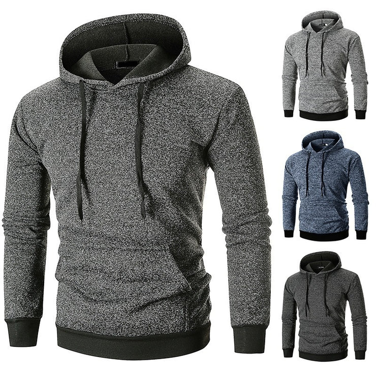 Men's Large Pocket Pullover Hooded