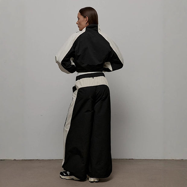 Drawstring Sports Jacket Trousers Suit Women