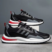 Mesh Breathable Lace Up Running Sneaker Men