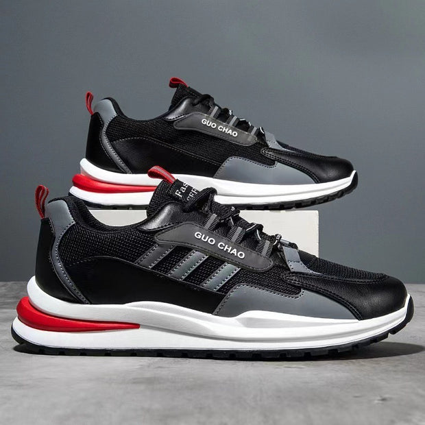 Mesh Breathable Lace Up Running Sneaker Men