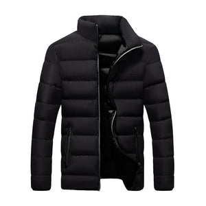 Men Winter Jacket Slim Fit Breadwear Thickened Cotton