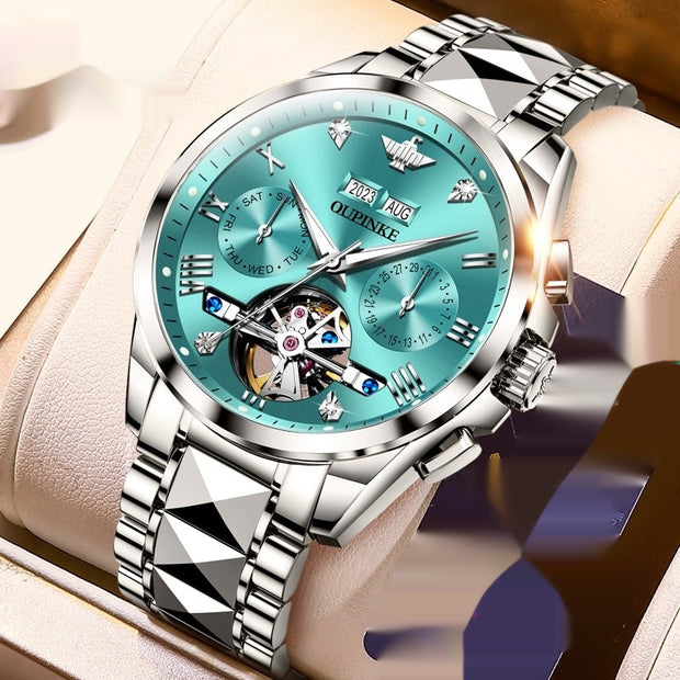 Hollow Automatic Mechanical Tide Waterproof Men's Watch