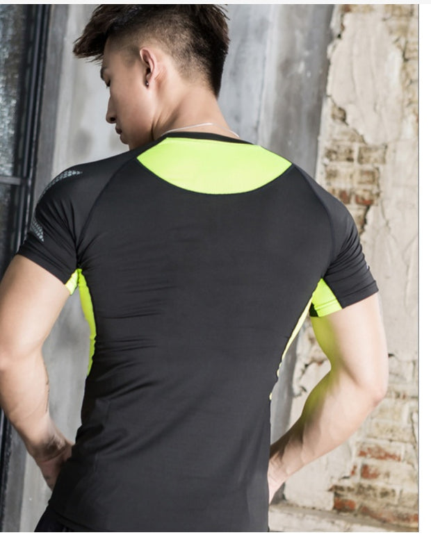 Sports Suit Men's Long-sleeved Trousers Gym Suit Running Training Sports Fitness Tight