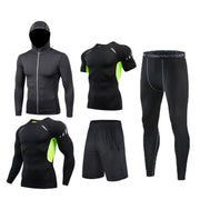 Sports Suit Men's Long-sleeved Trousers Gym Suit Running Training Sports Fitness Tight