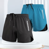 Anti-embarrassment Double-layer Beach Pants Men's Swimming Trunks