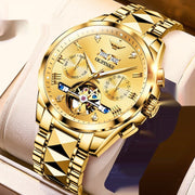 Hollow Automatic Mechanical Tide Waterproof Men's Watch