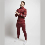 Side Webbing Zipper Hoodless Fitness Sports Jacket Top