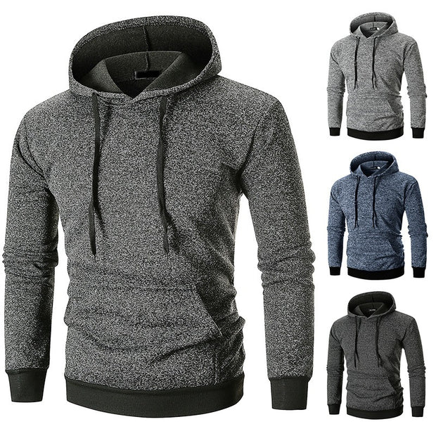 Men's Large Pocket Pullover Hooded