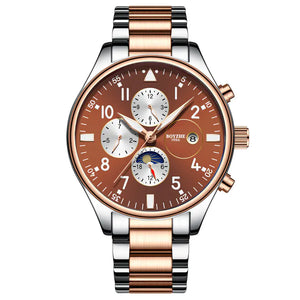 BOYZHE Men's Automatic Mechanical Watch with Luminous Dial