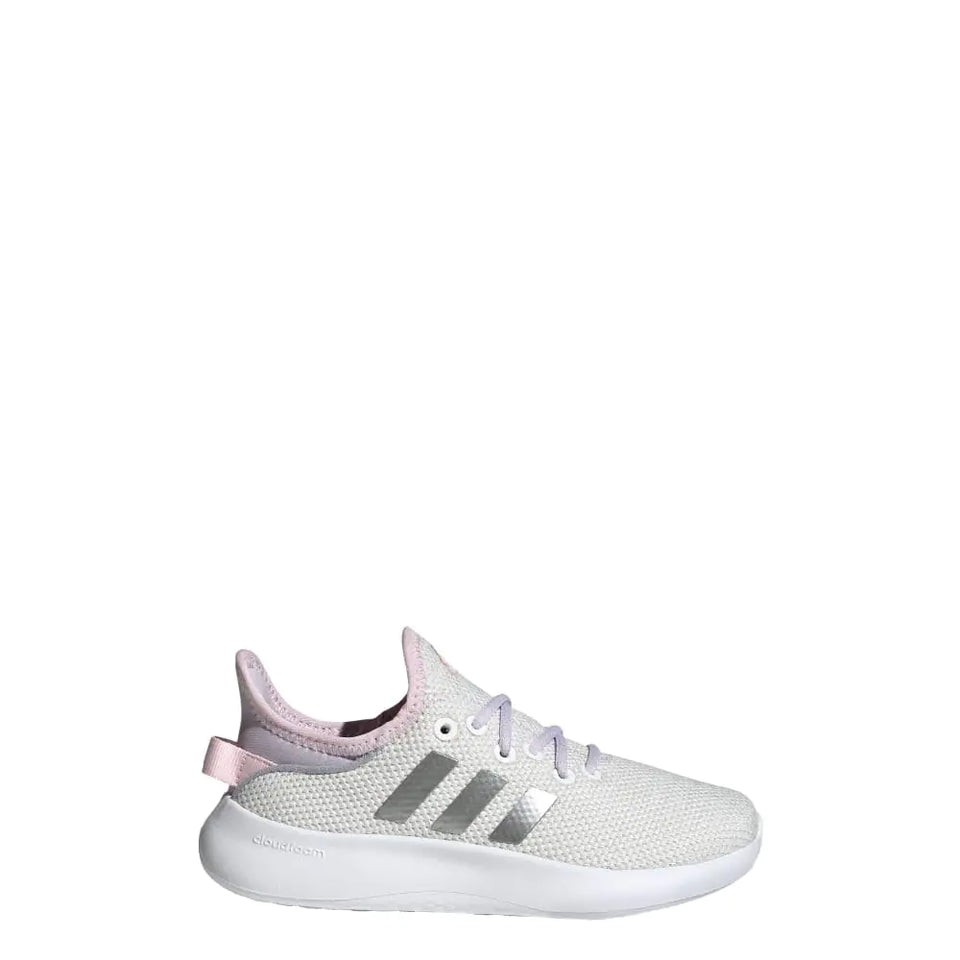 adidas Cloudfoam Pure Sneaker White/Silver Metallic/Silver Dawn 5.5 US Unisex Big Kid