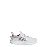 adidas Cloudfoam Pure Sneaker White/Silver Metallic/Silver Dawn 5.5 US Unisex Big Kid